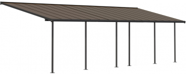 Palram-Canopia Terrassenüberdachung CAPRI 3x9.71 (299x971cm) 6mm HKP bronze